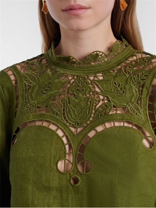 Richelieu Majestic Garden shirt FARM RIO | 344608GREENL0013